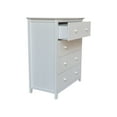 thumbnail image 5 of International Concepts Solid Wood Adult Bedroom Dresser/Chest with 4 Drawers in White, 5 of 8