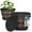 Brown, variant on 10-Inch Whiskey Barrel Planters Outdoor Pack of 25 - Durable Plastic Plant Pots for Indoor & Outdoor Use with Drainage & Saucer, Lightweight Rustic Barrel Planters for Flowers, Herbs & Small Plants
