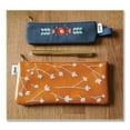 thumbnail image 3 of Evelynn Zipper Vegan Suede Notebook Pouch, 2 x 6.5, Blue with Embroidered Flower | Bundle of 10 Each, 3 of 5