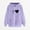 Purple, variant on Busydd Hoodies for Women Graphic Pullover Hoodie Long Sleeve Drawstring Hooded Sweatshirt Fashion Casual Heart Print Plain Hoodie with Pocket and Hood