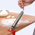 thumbnail image 3 of Rodillo de Masa Suave y Antiadherente para Pastelería, Pasta, Pizza, Galletas, Pan, Panadería, Ahorro de Mano de Obra, con de Madera, Pequeño, 3 of 5