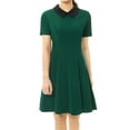 thumbnail image 2 of DARING DIVA Halloween Costume Doll Collar Above Knee Flare Dress S Green, 2 of 6