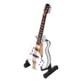 thumbnail image 2 of Guitar Model Mini Exquisite White Musical Instrument Handicraft Ornament for Home Office Decoration, 2 of 5
