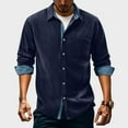 thumbnail image 4 of Dagugfen Mens Shirts Corduroy Long Sleeve Button down Collared Neck Mens Shirts Casual Jackets S-3XL, 4 of 8