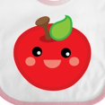 thumbnail image 4 of Inktastic Smiling Apple Boys or Girls Baby Bib, 4 of 4