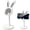 White, variant on HandyHome Cute Bunny Ear Cell Phone Stand, Adjustable Height Desktop Phone Holder, Stable Desk Phone Mount Compatible with Smartphones and Tablets, Cute Phone Stand for Desk, Home and Learning Use