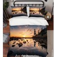 thumbnail image 3 of 3D Sunset Sky Mountain River Quilt Cover Set Ropa de Cama Set Funda Nórdica, 3 of 3