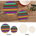 thumbnail image 4 of Pot Holders Trivets Set Cotton Potholders Set, Hot Pads Set of 2, Mexican Serape Stripes Hot Pot Trivets One 9.45 Inch and One 7 Inch, 4 of 6