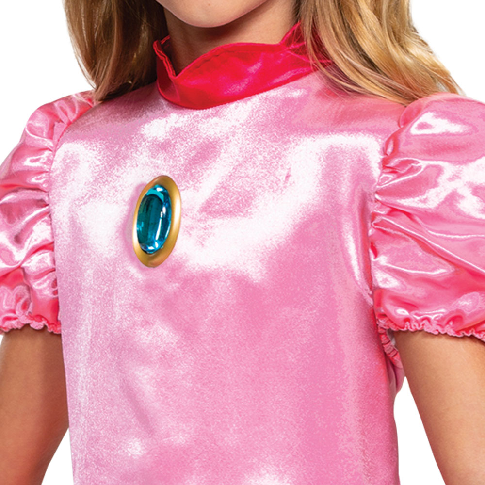 Super Mario Bros Girls Princess Peach Halloween Costume, Sizes S-L - image 4 of 5