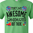 thumbnail image 4 of Inktastic That's My Awesome Granddaughter Out There Cheerleader T-Shirt, 4 of 5