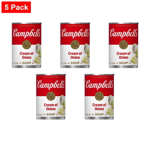 Campbells Condensed Cream of Onion Soup 10.5 oz - 5 Pack