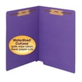 thumbnail image 7 of Smead 25550 WaterShed CutLess Straight Tab Letter Size 2-Fastener Folders - Purple (50/Box), 7 of 7