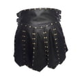 thumbnail image 3 of Falda de cosplay falda romana falda medieval utilitaria para uso en club Larp Halloween negro, 3 of 8