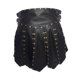 thumbnail image 3 of Falda escocesa utilitaria para cosplay de hombre, regalo único para accesorios de fotos de clubes. negro, 3 of 9
