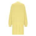 thumbnail image 2 of Sentmoon Fall Jackets Long Sleeve Knitted Womens Trendy Clothes Plus Size Solid Color Loose Stretchy and Flexible Fall Womens Clothes Winter for Weekend Trips Yellow M, 2 of 5