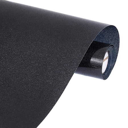 1Roll A4 Glitter Heat Transfer Vinyl Film For T-shirt Garment Black 30cm 2m/roll