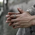thumbnail image 5 of 7mm Casting Opening Band Stainless Steel Women's Ancient Silver Ring Size 6-12, 5 of 5