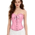 thumbnail image 1 of Bustier Élégant pour Soirée Formelle, Corset avec devant en Dentelle et Fermeture à Trois Crochets, 1 of 8