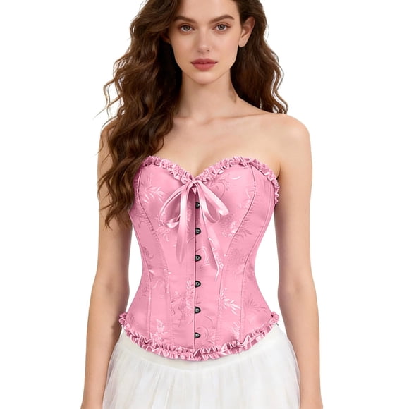 Bustier Corset Élégant pour Tenue de Soirée Formelle, Gaine Artisanale avec Contrôle Structuré du Torse et Rehaussement de la Poitrine
