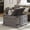 Gray, variant on Frmobepts Farmhouse Coffee Table, Square Wood Center Table with Storage and Lift Top, Metal Corners for Living Room, White