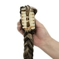 thumbnail image 3 of SHCKE 21" Long Braided Ponytail Extensions Dark Brown Mix Ash Blonde Synthetic Ponytail Hair Extensions Claw Clip Ponytail Hair Piece for Women, 3 of 3