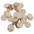 thumbnail image 1 of 30 Wooden Embellishments For Craft 40mm 30pcs 40mm, 1 of 8