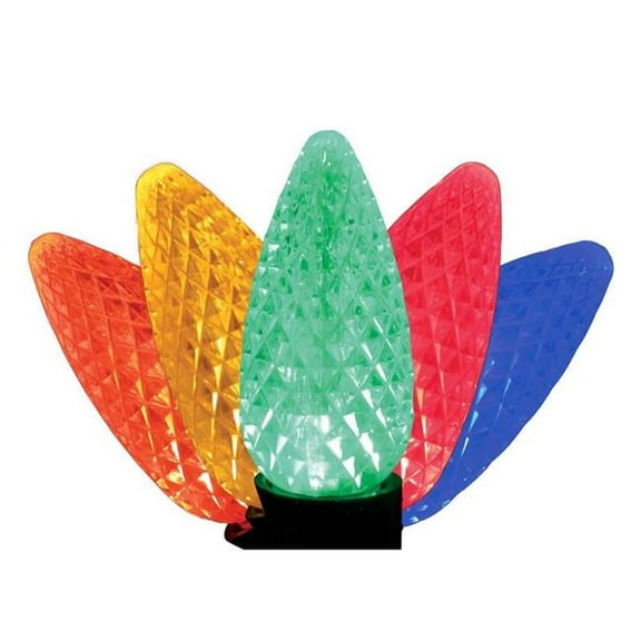 Holiday Bright Lights 9107047 LED PS C9 Multi Color Christmas Light Bulbs - 25 Count
