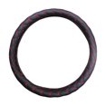 thumbnail image 2 of Car Steering Wheel Cover Universal Fit 38cm, Carbon Fiber Texture Anti-Slip Grip Handle Protector, Durable Artificial Leather Steering Wheel Cover for All Season Driving, 2 of 6