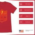 thumbnail image 6 of Kansas Shield Men's V-Neck T-shirt Champions Game Day Fantasy Football K.C. Fan, 6 of 7