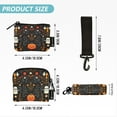 thumbnail image 4 of Women's Coin Purses Keychain Wallet Mini Zip Dual Pouch Wristlet Portable Coin Purse Small Wallets For Travel Sports Outdoors Beautiful Halloween Pattern, 4 of 6