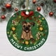 thumbnail image 1 of Xihbxyly Adorno Navideño de Perro, Divertido Colgante Navideño, Vibrante Decoración para Árbol, Amuleto Festivo Multiusos, Regalo de Oficina, Accesorio para Fiestas de Invierno, 8 Cm de Diámetro., 1 of 2
