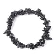 thumbnail image 3 of Natural Obsidian Chip Beads Stretch Bracelet for Women Inner Diameter: 1-7/8~2 inch(4.8~5cm), 3 of 3