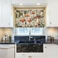 thumbnail image 5 of Mushrooms Kitchen Curtains 24 Inch Length Blackout Thermal Insulating Tier Curtains with Rod Pockets Short Curtains Home for Living Room/Bedroom Home Decor, 5 of 7
