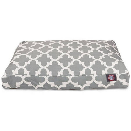 Majestic Pet Trellis Rectangle Dog Bed - Gray