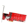 thumbnail image 2 of StarTech.com 2x M.2 NGFF SSD RAID Controller Card plus 2x SATA III Ports - PCIe - Two Slot PCI Express M.2 RAID Card plus Two SATA Ports (PEXM2SAT3422) - Storage controller (RAID) - M.2 - M.2 Card / SATA 6Gb/s - RAID RAID 0, 1, 10, JBOD - PCIe 2.0 x2 - for P/N: BNDTB10GI, BNDTB210GSFP, BNDTB310GNDP, BNDTB410GSFP, BNDTB4M2E1, BNDTBUSB3142, 2 of 7