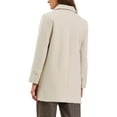 thumbnail image 3 of INSPIRE CHIC Work Short Coat for Women's Turn Down Collar Single Breasted Long Sleeve Winter Coat with Pockets XS Beige, 3 of 6