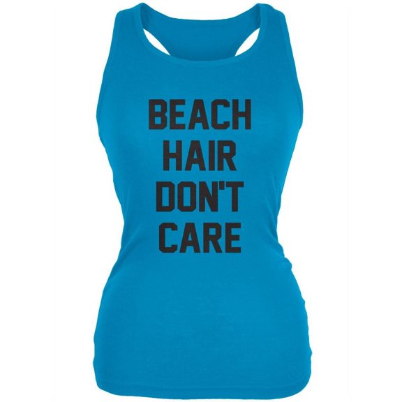 Beach Hair Don't Care Juniors Soft Tank Top