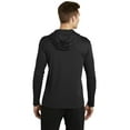 thumbnail image 2 of Sport Tek Male Cowl Neck Hooded Pullover St358 Black Medium, 2 of 4