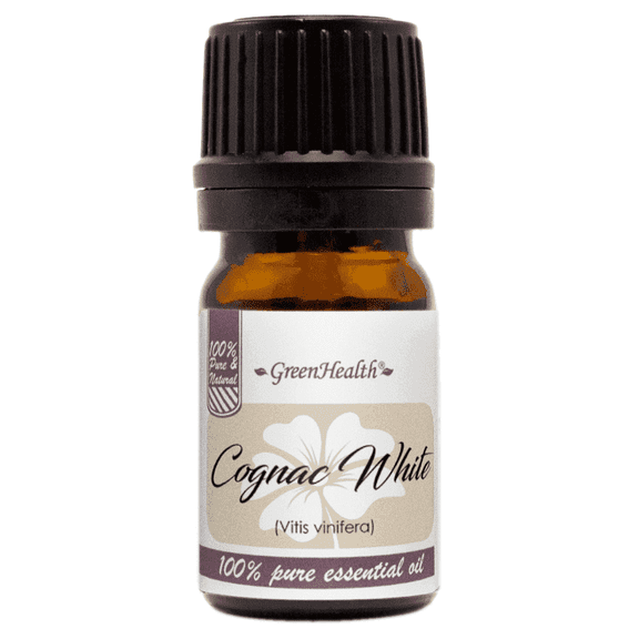 Cognac White Essential Oil - 5 ml - Amber Glass Bottle w/ Euro Dropper