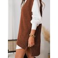 thumbnail image 5 of Asyoly Women's Sleeveless Knitted Sweater Vest Casual Solid Color V Neck Pullover Sweater Knitwear Vest, 5 of 6