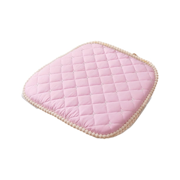 Yuarrent Cojín de asiento de oficina lavable a máquina, 2 bolsas, engrosado y con bloqueo de temperatura, memoria de resiliencia lenta, Decoración del hogar Estilo - Rosa
