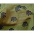 thumbnail image 4 of oneOone Silk Tabby Fabric Elephant Block Print Fabric By The Yard 42 Inch Wide, 4 of 4