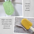 thumbnail image 4 of Ice Cream Brush for Cats,2-In-1 Soft Cat Brush,Pet Brushes for Shedding,Short Or Long Haired Cats,Pet Grooming,Bath and Massage Brushes,Pet Hair Removal Tool,Yellow, 4 of 7