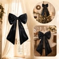 thumbnail image 4 of Black Bow Decor, 40 x 24 Inches Large Big Black Bow Party Decorations for Backdrop Birthday Wedding Bride, Huge Satin Ribbon Tie Hanging Wall Decor, 4 of 8