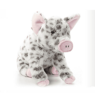 Bearington Hamilton Plush Spotted Pig Stuffed Animal, 10 Inches
