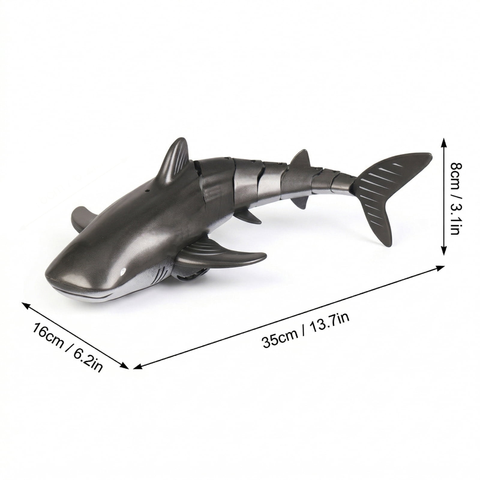 Remote Control Whale Toy with LED Lights - Includes 1 RC Whale, 1 Remote Controller (Batteries Not Included), 1 Screwdriver, 1 Manual, 1 Charger, 2 Spare Propellers, 2 Screws, 1 Battery - Gold, for K