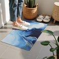 thumbnail image 4 of Blue White Marble Pattern Door Rugs,Washable Non Slip Door Mats Indoor,Decorative Door Mats,Entry Mat Indoor for Entrance,Bedroom,Kitchen,Bathroom,16"x24", 4 of 6