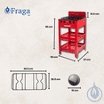 thumbnail image 2 of FRAGA Parrilla De Anaquel con cajón 4 Quemadores P920, Encendido Manual, Gas L.P., Hecho en México., 2 of 5