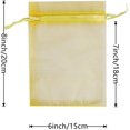 thumbnail image 2 of ERDS-100 Pcs 6 x 8 Inches Drawstring Organza Bags Bulk Small Gift Bags Mesh Gift Bags Jewelry Bags for Christmas Candy Wedding Birthday Party,Gold, -OGSXWPBZ1, 2 of 4