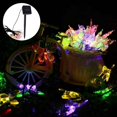 thumbnail image 2 of LED Solar Butterfly Light Waterproof Solar Butterfly Lamp with 8 Flashing Modes Energy Saving Solar Butterfly Light for Outdoor Garden Party Decoration (Color), 2 of 10